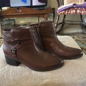 Naturalizer Dark Brown Ankle Booties